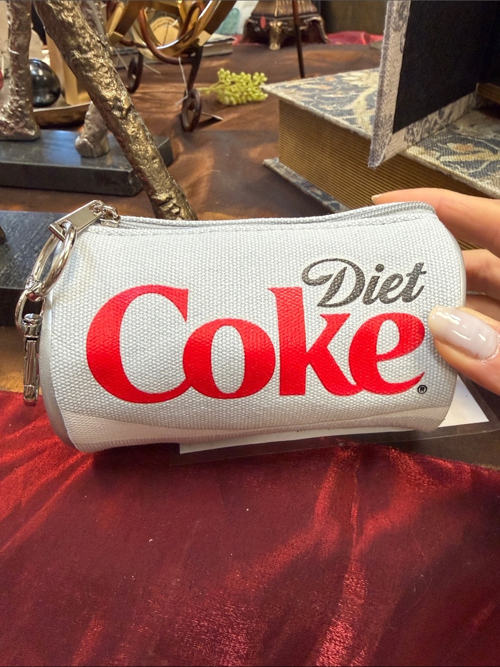 Logo Silver Cosmetic Pouch